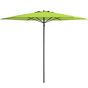 CorLiving 7.5' Outdoor UV and Wind Resistant Beach/Patio Umbrella, Green, large