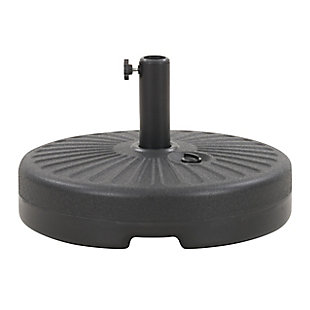 CorLiving Outdoor Round Umbrella Base with Steel-Lined Attachment Piece, , large