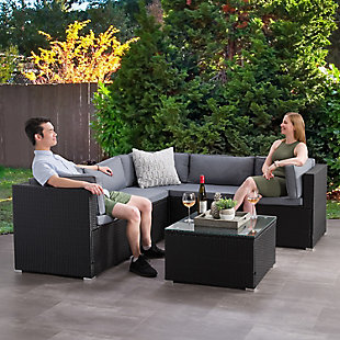Parksville  6-Piece Outdoor Patio Sectional Set, , rollover