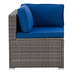 Parksville Outdoor Patio Sectional Corner Chair, , large