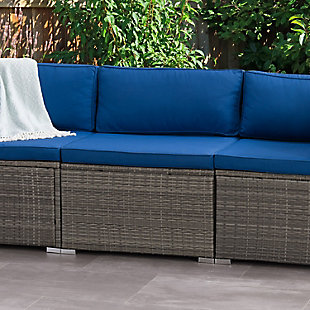 Parksville Outdoor Patio Sectional Middle Chair, , rollover