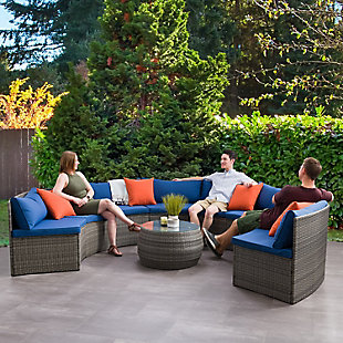 Parksville  5-Piece Outdoor Patio Sectional Set, , rollover