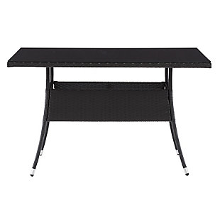 Parksville Outdoor Patio Rectangular Dining Table, , large