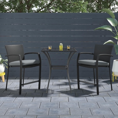 COSCO Outdoor Living 3-Piece High Top Bistro Patio Furniture Set, , large