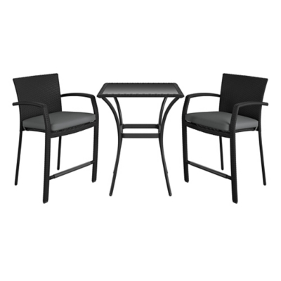 COSCO Outdoor Living 3-Piece High Top Bistro Patio Furniture Set, , large