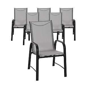 COSCO Outdoor Living Paloma Steel Patio Dining Chairs (Set of 6), , large