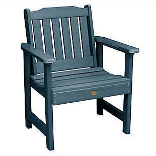 Highwood® Lehigh Outdoor Garden Chair, Nantucket Blue, large