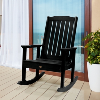 P600003435 Highwood® Lehigh Outdoor Rocking Chair , Black sku P600003435