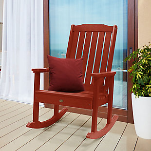 Highwood® Lehigh Outdoor Rocking Chair, Rustic Red, rollover