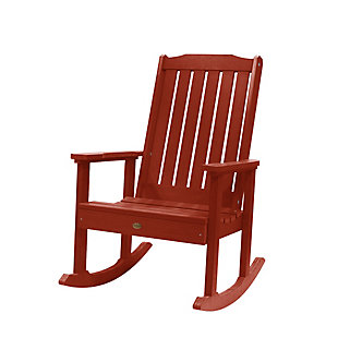 Highwood® Lehigh Outdoor Rocking Chair, Rustic Red, large