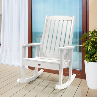 Highwood® Lehigh Outdoor Rocking Chair, White, large