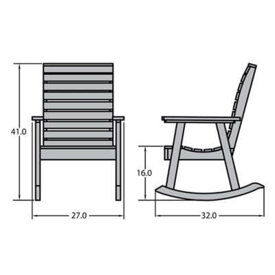 Highwood Weatherly Outdoor Rocking Chair Ashley