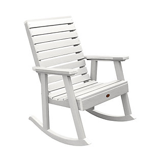 Highwood® Weatherly Outdoor Rocking Chair, White, large