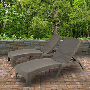 National Tree Company All Weather Chaise Lounger (Set of 2), , rollover