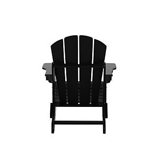 Lend a fun pop of color and style to your outdoor area with this charming Adirondack chair set. Durable recycled poly material resists splits, cracks, rot, and peeling for a lasting and attractive element you are sure to appreciate. Slatted detailing on the seats and arched backs and waterfall fronts make for more comfortable seating for you and guests to enjoy. Set of 2 Folding Adirondack Chairs | Solid, heavy duty construction for long lasting usage | Made with sturdy recycled plastic and eco-friendly materials for long lasting usage. | UV and Fade resistant for all weather conditions | Easy to clean and requires minimal maintenance. | Hardware Included