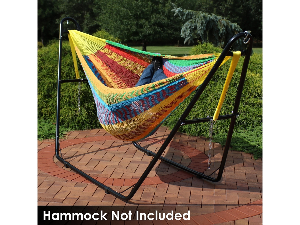 Sunnydaze Outdoor Universal Multi-Use Heavy-Duty Steel Hammock Stand