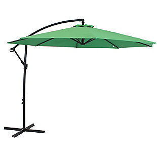 Sunnydaze 9' Outdoor Offset Patio Umbrella with Crank, , large