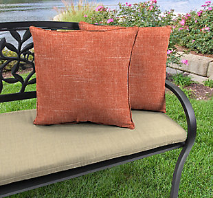 Jordan Manufacturing Outdoor 17" Accessory Throw Pillows (Set of 2), Tory Sunset, rollover