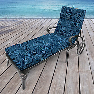 Jordan Manufacturing Outdoor French Edge Chaise Lounge Cushion, Maven Capri, rollover