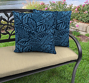 Jordan Manufacturing Outdoor 18" Accessory Throw Pillows (Set of 2), Maven Capri, rollover
