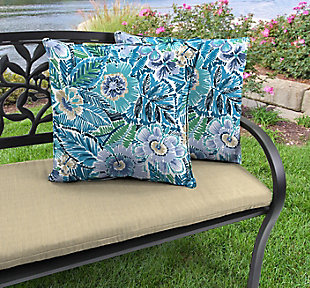 Jordan Manufacturing Outdoor 18" Accessory Throw Pillows (Set of 2), Pensacola Bay View, rollover
