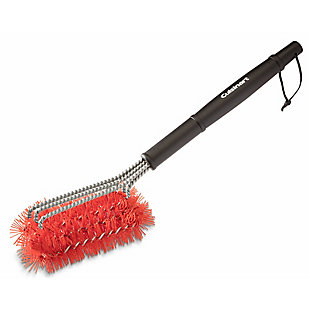 Cuisinart 3-in-1 Triple-Threat Nylon Bristle Grill Brush for Cleaning Cold Grill Grates, , large