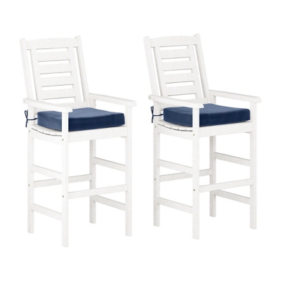 CorLiving Miramar Outdoor Bar Height Chairs (Set of 2), , large