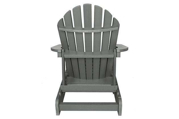 Welcome to highwood®. Welcome to relaxation. We are proud to offer the wood-replacement material of choice, as used in America’s largest theme parks, coastal resorts and hot-tub cabinets…now available for your own backyard. Any outdoor sanctuary can be made into a serene one with the right seating. This Adirondack chair is the perfect option that balances comfort and style to create the perfect chair for spending time outdoors. The classic, laid-back styling is crafted from high-grade poly lumber creating a breezy, relaxed look. This versatile chair features a reclining option that allows you to adjust the angle of the chair back, making it easier to sit back and relax. The chair also folds down for easy storage and transportation. The proprietary Highwood high-grade poly lumber used in this product offers the most realistic look of natural wood WITHOUT the headaches of maintaining or replacing every few seasons. Simply wash your highwood® furniture to remove any dirt or grime. Explore the entire line of highwood® products to coordinate other beautiful, durable products that will make your outdoor living space the envy of the neighborhood. Still not sure? Request a free product swatch so you can view the color and composition. This product is assembled with 304-grade stainless steel hardware and comes with the assurance of a manufacturer’s 12-year residential limited warranty. This product has been load-tested, per ASTM F1858-98 (2008) standard for outdoor reclining plastic furniture, and has a 400-pound weight capacity. Some assembly is required (see assembly guide) and assembled chair dimensions are 29"W x 34"H x 36"D (33lbs).  For the easiest assembly, we recommend using a cordless screwdriver/drill or multi-bit handle for the enclosed Torx bit.100% Made in the USA - backed by US warranty and support | Weatherproof - leave outside year-round.  Will not crack, peel or rot when exposed to the elements | No sanding, staining or painting - yet it looks like real wood | Durable material - assembled with 304-grade stainless steel hardware | Built to live outdoors, leave outside year-round | Some assembly is required - assembled dimensions are 29.4"W x 33.9"H x 36.4"D (33lbs)