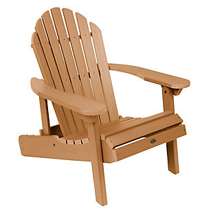 Highwood® Hamilton Outdoor Folding and Reclining Adirondack Chair, Toffee, large