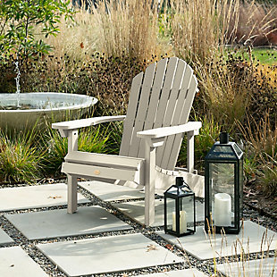 Highwood® Hamilton Outdoor Folding and Reclining Adirondack Chair, Whitewash, rollover