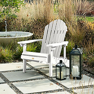 Highwood® Hamilton Outdoor Folding and Reclining Adirondack Chair, White, rollover