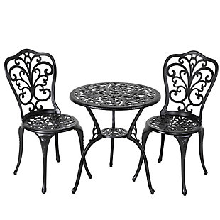 Nuu Garden Outdoor Bistro Table and 2 Chairs, , large