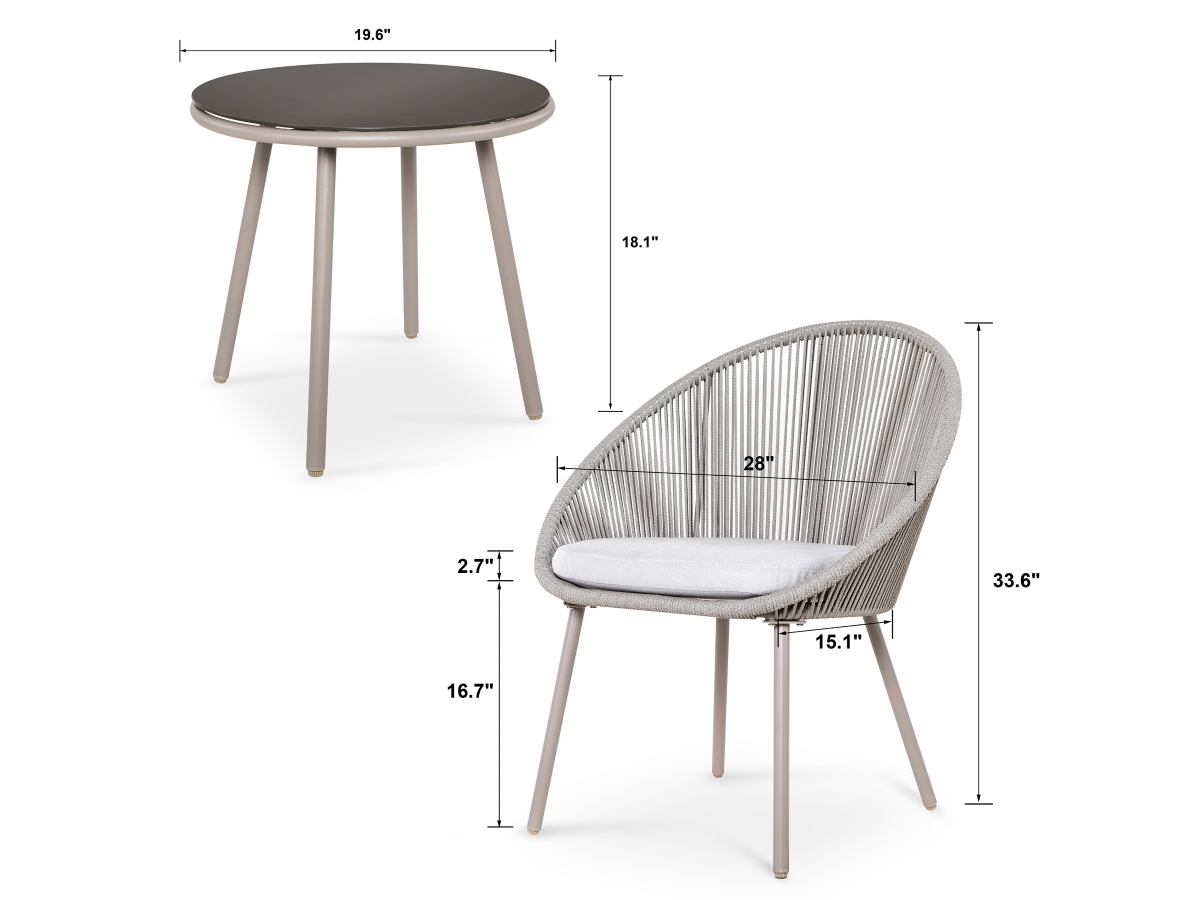 Nuu Garden 3-Piece Outdoor Bistro Set | Ashley Nuu Garden 3-Piece Outdoor Bistro Set | Ashley