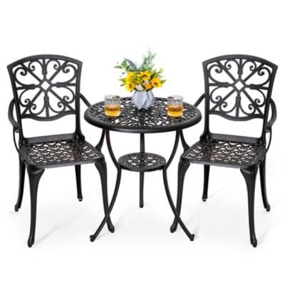Nuu Garden Outdoor Bistro Table and 2 Chairs, , large