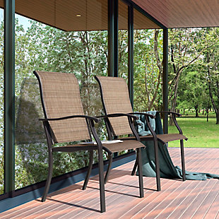Nuu Garden Outdoor Textilene Dining Chair (Set of 2), , rollover