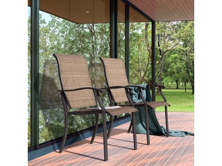 Nuu Garden Outdoor Textilene Dining Chair (Set of 2)