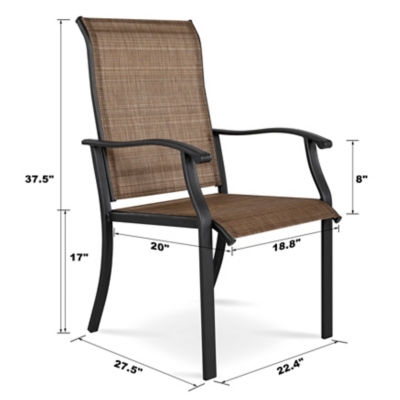 Nuu Garden Outdoor Textilene Dining Chair (Set of 2) | Ashley Furniture ...