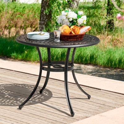 P600004548 Nuu Garden 36 Outdoor Round Dining Table, Antique  sku P600004548