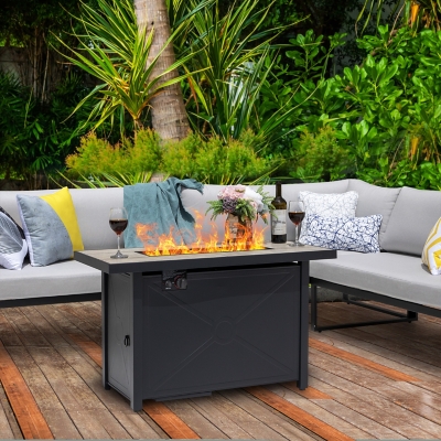 Ashley furniture patio best sale set with fire pit