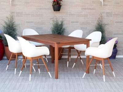 Amazonia 7-Piece Outdoor Patio Dining Set, , large