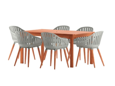 Amazonia 7-Piece Outdoor Patio Dining Set, , large