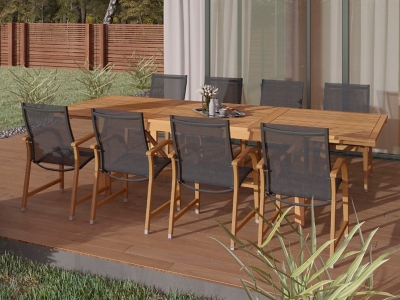 Amazonia 9-Piece Outdoor Patio Dining Set, , rollover