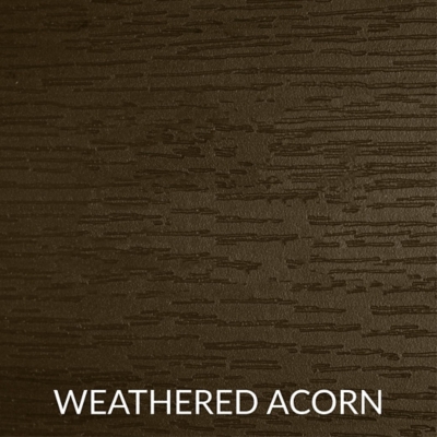 Close-up of weathered acorn brown wood texture.