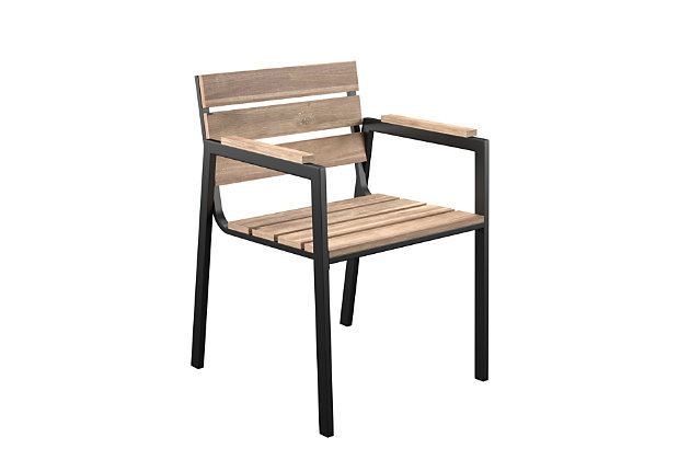 Southern Enterprises Chesterton Outdoor Slatted Chair Set Of 2 Ashley - Southern Enterprises Patio Furniture