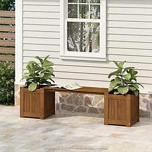 Furinno Tioman Outdoor Series bring the relaxed lifestyle from the tropical islands to your backyard. This series include armchairs, bench, coffee table, footstool and flower boxes. You can complete the look with a whole set, or simply pick one or two to add to your existing settings. Whether you want to enjoy a cup of coffee with your loved ones while watching the sun set, or read a book alone in a free sunny afternoon, Furinno provides the perfect product to fit your needs and fit on your budget. Manufactured from Malaysian dark red Meranti wood and treated with teak oil, Tioman outdoor series are more durable and water resistant. You can use them in backyard, garden or patio. A simple attitude towards lifestyle is reflected directly on the design of Furinno Furniture, creating a trend of simply nature. All the products are produced and packed 100-percent in Malaysia. It is recommended to treat with suitable wood oil at least once a year to maintain the original appearance. Please follow the care instruction that comes in the package for details. Pictures are for illustration purpose. All decor items are not included in this offer.Dark red meranti wood treated with teak oil: more durable and water resistant. | Great for use in back yard, garden or patio. Natural color blends easily with your outdoor furniture. | Fits in your space, fits on your budget. Easy assembly with instruction provided. | Removable bench for sitting. | Product dimension: 68.5(w)x17.9(h)x15.8(d) inches. | Weight capacity: 350 lbs
