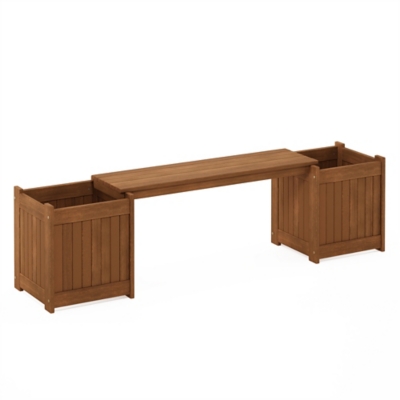 Furinno Tioman Outdoor Hardwood Planter Box, , large