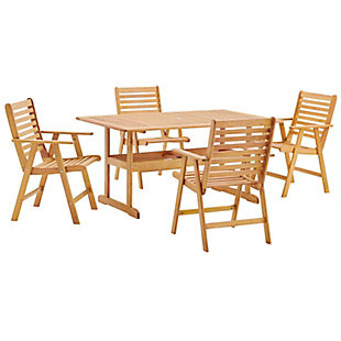 Modway Hatteras Outdoor Dining 5-Piece Set, , large
