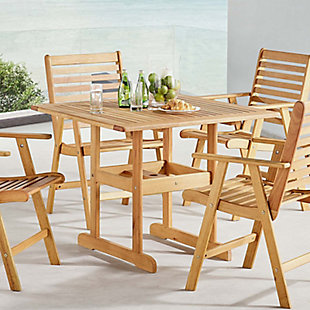 Modway Hatteras 36" Outdoor Dining Table, , rollover