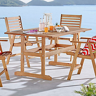 Modway Hatteras 59" Outdoor Dining Table, , rollover