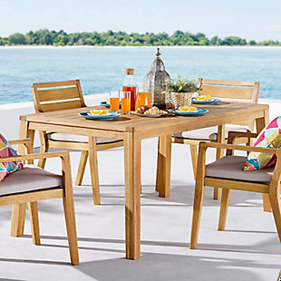 Modway Portsmouth 63" Outdoor Dining Table, , rollover